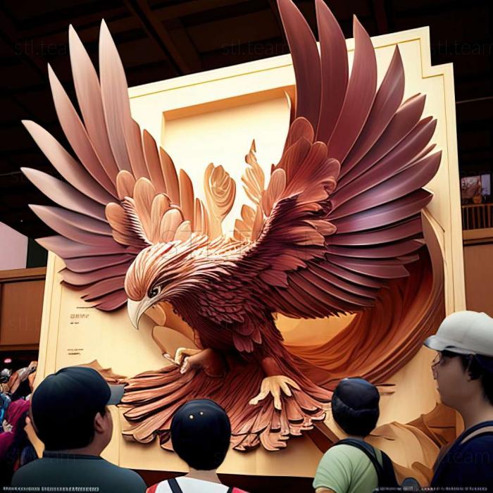 3D модель Кто сейчас летает на карнавале перьев в городе Хивамаки (STL)